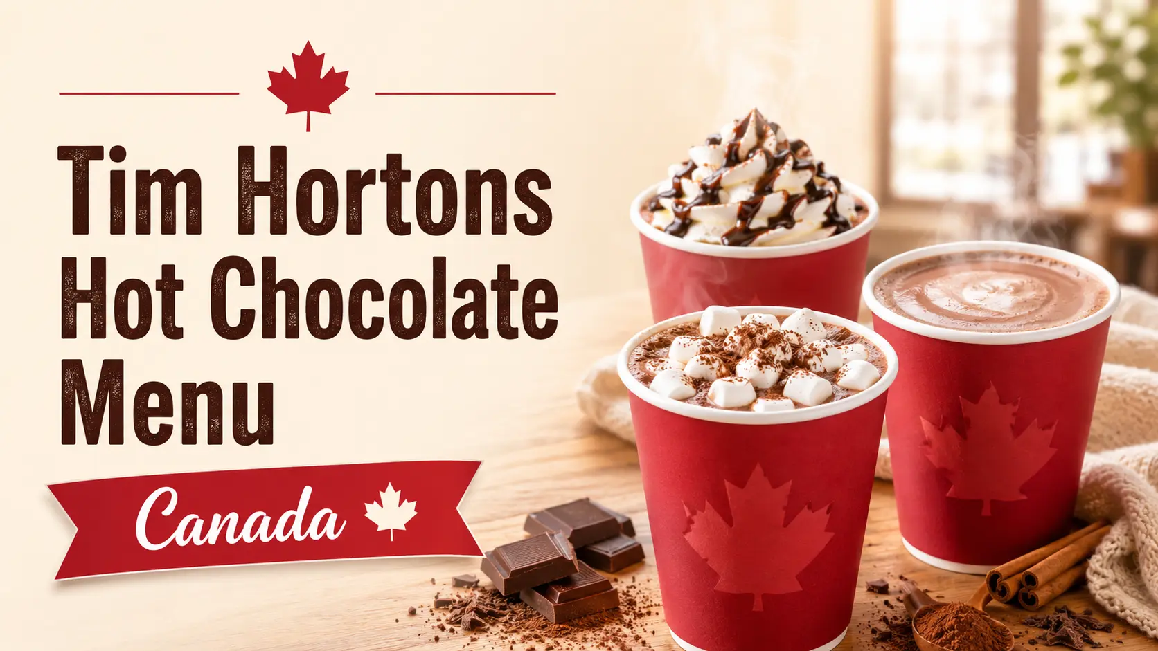 Tim Hortons Hot Chocolate Menu with Prices & Calories 2026